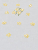 Load image into Gallery viewer, Seva Chikan Hand Embroidered White Terivoil Cotton Lucknowi Chikankari Unstitched Suit Piece-SEV15013