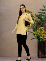 Load image into Gallery viewer, Seva Chikan Hand Embroidered Georgette Lucknowi Chikankari Top With Slip