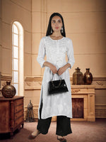 Load image into Gallery viewer, Seva Chikan Hand Embroidered Rayon Lucknowi Chikankari Kurta