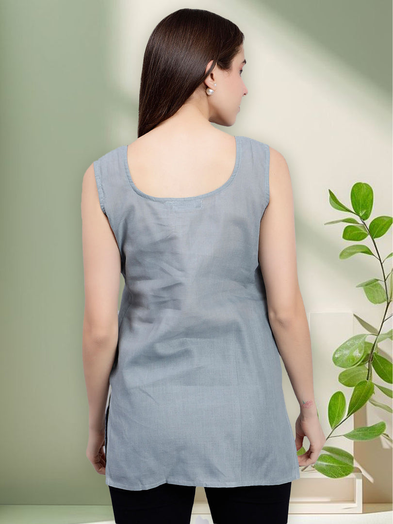 Seva Chikan Short Slips Combo of White (Pack of 2)