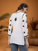Load image into Gallery viewer, Seva Chikan Hand Embroidered Modal Lucknowi Chikan Top