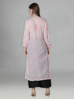 Load image into Gallery viewer, Seva Chikan Hand Embroidered Cotton Lucknowi Chikan Kurta
