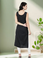 Load image into Gallery viewer, Seva Chikan Long Slips Combo Of Black (Pack of 2)