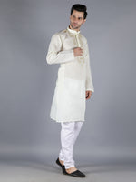 Load image into Gallery viewer, Seva Chikan Hand Embroidered  Lucknowi Chikan Mens Kurta
