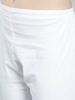 Load image into Gallery viewer, Seva Chikan Hand Embroidered White Cotton Lucknawi Chikankari Palazzo-SCL11026