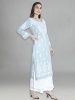 Load image into Gallery viewer, Seva Chikan Hand Embroidered Modal Cotton Lucknowi Chikankari Kurta
