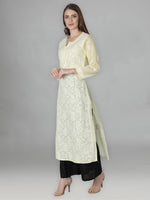 Load image into Gallery viewer, Seva Chikan Hand Embroidered Cotton Lucknowi Chikan Kurti
