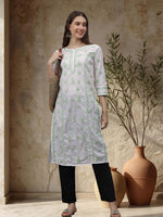 Load image into Gallery viewer, Seva Chikan Hand Embroidered Cotton Lucknowi Chikankari Kurta