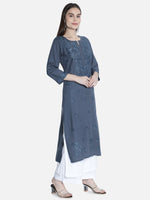 Load image into Gallery viewer, Seva Chikan Hand Embroidered Rayon Lucknowi Chikankari Kurta
