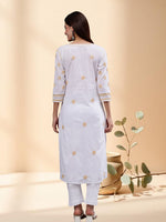 Load image into Gallery viewer, Seva Chikan Hand Embroidered Cotton Lucknowi Chikankari Kurta
