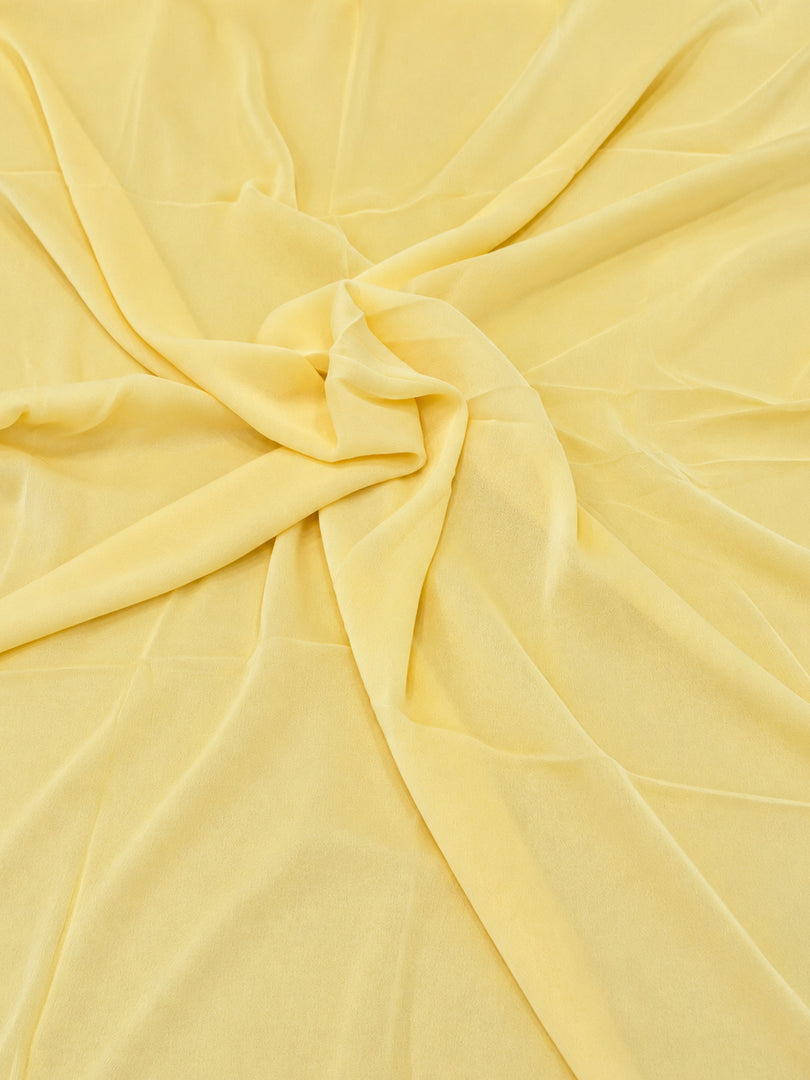 Seva Chikan Hand Embroidered Yellow Terivoil Cotton Lucknowi Chikankari Unstitched Suit Piece-SCL13141