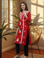 Load image into Gallery viewer, Seva Chikan Hand Embroidered Cotton Lucknowi Chikankari Kurta
