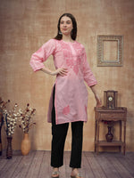 Load image into Gallery viewer, Seva Chikan Hand Embroidered Cotton Lucknowi Chikankari Kurta