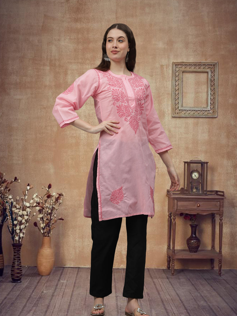 Seva Chikan Hand Embroidered Cotton Lucknowi Chikankari Kurta