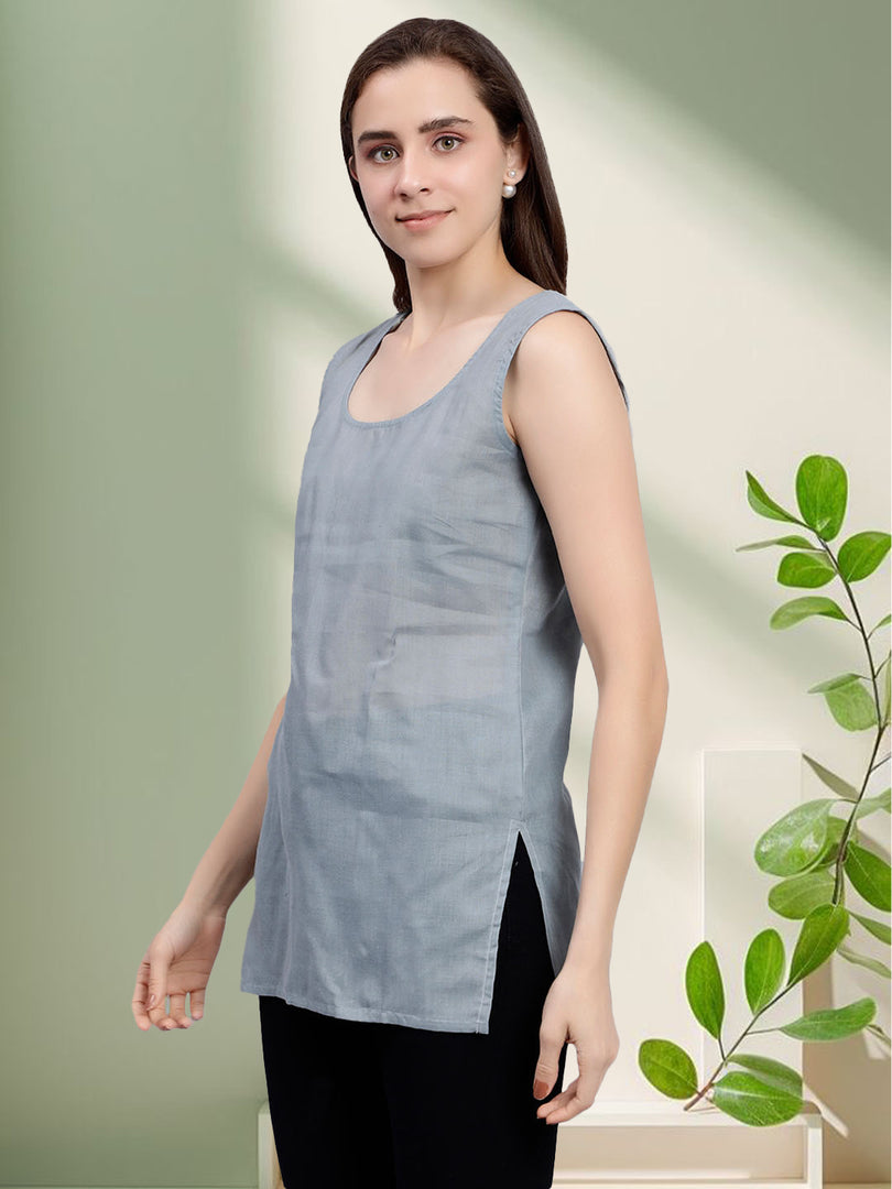 Seva Chikan Short Slips Combo of White (Pack of 2)