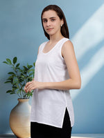 Load image into Gallery viewer, Seva Chikan Short Slips Combo of White (Pack of 2)