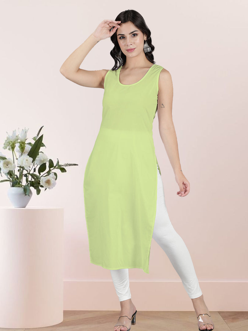 Seva Chikan Long Slips Combo of White (Pack of 2)