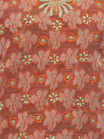 Load image into Gallery viewer, Seva Chikan Hand Embroidered Orange Cotton Lucknowi Chikankari Short Top SCL0165
