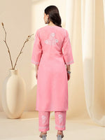 Load image into Gallery viewer, Seva Chikan Hand Embroidered Cotton Lucknowi Chikankari Kurta Set