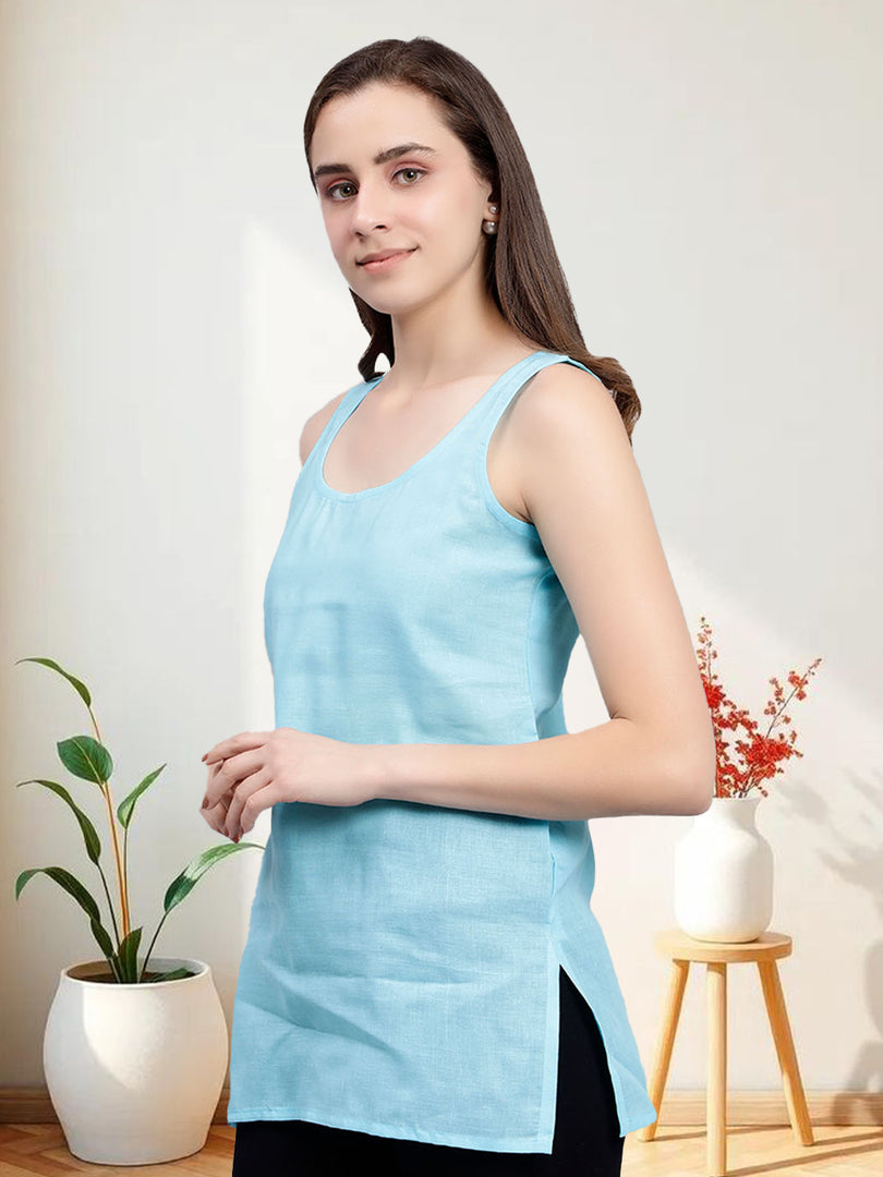 Seva Chikan Short Slips Combo of White (Pack of 2)