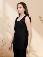 Load image into Gallery viewer, Seva Chikan Short Slips Combo of Black (Pack of 2)