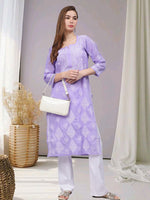 Load image into Gallery viewer, Seva Chikan Hand Embroidered Cotton Lucknowi Chikankari Kurta
