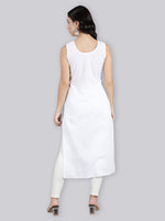 Load image into Gallery viewer, Seva Chikan Cotton Long Slips Combo of White (Pack of 2)
