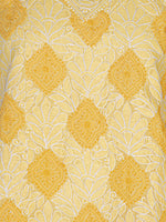 Load image into Gallery viewer, Seva Chikan Hand Embroidered Yellow Cotton Lucknowi Chikan Kurti SCL1205
