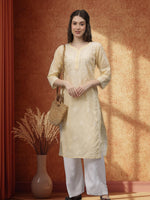 Load image into Gallery viewer, Seva Chikan Hand Embroidered Cotton Lucknowi Chikankari Kurta