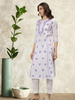 Load image into Gallery viewer, Seva Chikan Hand Embroidered Cotton Chikankari kurta