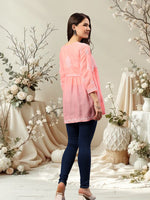 Load image into Gallery viewer, Seva Chikan Hand Embroidered Terivoil Cotton Lucknowi Chikan Top