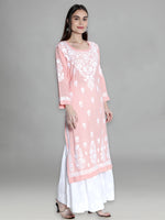 Load image into Gallery viewer, Seva Chikan Hand Embroidered Modal Cotton Lucknowi Chikankari Kurta
