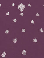 Load image into Gallery viewer, Seva Chikan Hand Embroidered Wine Georgette Lucknowi Chikankari Unstitched Suit Piece-SEV15046
