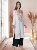 Load image into Gallery viewer, Seva Chikan Hand Embroidered Cotton Lucknowi Chikankari Kurta