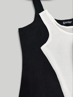 Load image into Gallery viewer, Seva Chikan Short Slips Combo of Black (Pack of 2)
