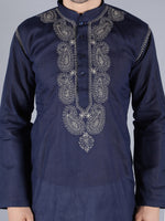 Load image into Gallery viewer, Seva Chikan Hand Embroidered  Lucknowi Chikan Mens Kurta
