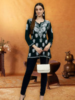 Load image into Gallery viewer, Seva Chikan Hand Embroidered Modal Lucknowi Chikankari Top