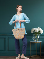 Load image into Gallery viewer, Seva Chikan Hand Embroidered Chanderi Lucknowi Chikan Top With Slip
