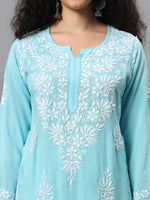 Load image into Gallery viewer, Seva Chikan Hand Embroidered Modal Cotton Lucknowi Chikankari Kurta