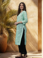 Load image into Gallery viewer, Seva Chikan Hand Embroidered Cotton Lucknowi Chikankari Kurta
