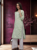 Load image into Gallery viewer, Seva Chikan Hand Embroidered Cotton Lucknowi Chikankari Kurta
