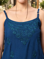 Load image into Gallery viewer, Seva Chikan Hand Embroidered Rayon Lucknowi Chikan Top