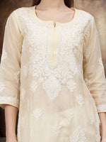 Load image into Gallery viewer, Seva Chikan Hand Embroidered Cotton Lucknowi Chikankari Kurta

