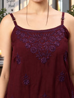Load image into Gallery viewer, Seva Chikan Hand Embroidered Rayon Lucknowi Chikan Top