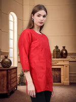 Load image into Gallery viewer, Seva Chikan Hand Embroidered Cotton Lucknowi Chikan Top
