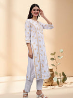 Load image into Gallery viewer, Seva Chikan Hand Embroidered Cotton Lucknowi Chikankari Kurta