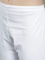 Load image into Gallery viewer, Seva Chikan Hand Embroidered White Cotton Lucknawi Chikankari Palazzo-SCL11026
