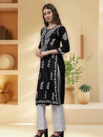 Load image into Gallery viewer, Seva Chikan Hand Embroidered Chanderi Lucknowi Chikankari Kurta