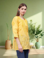 Load image into Gallery viewer, Seva Chikan Hand Embroidered Cotton Lucknowi Chikan Top

