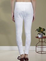 Load image into Gallery viewer, Seva Chikan Hand Embroidered White Cotton Lucknawi Chikankari Palazzo-SCL11026
